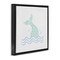 Stupell Industries Mermaid Tail in Water Framed Floater Canvas Wall Art Design by Carrie Cantwell